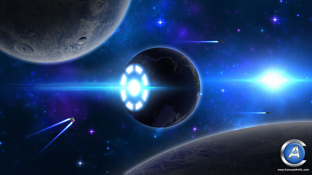 Planet-Starship Concept Art