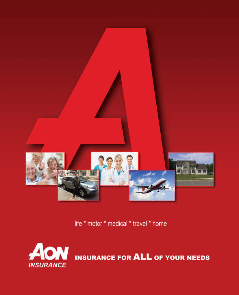 Aon Insurance Full Page Ad Red